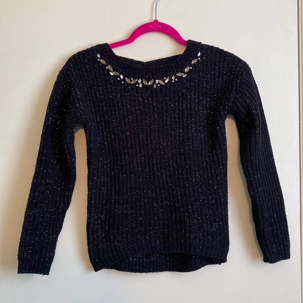Sugar Rush Girls size L sweater in black